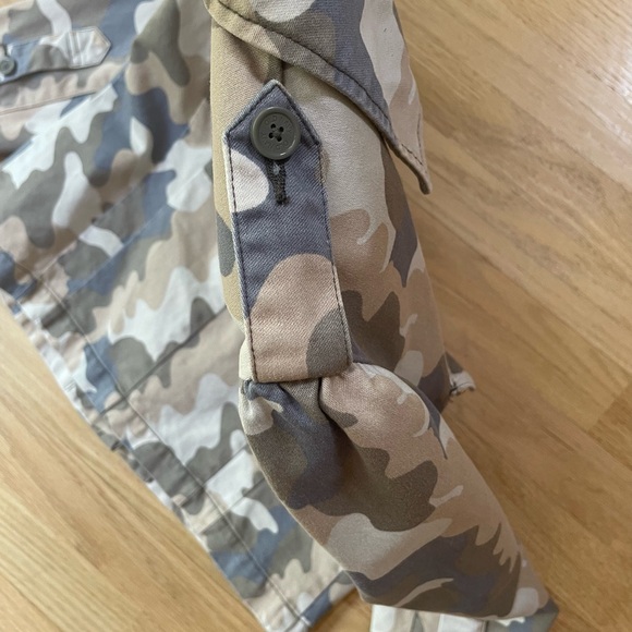 Vintage Old Navy Light Camo Button Up Jacket Size Small - Picture 5 of 10